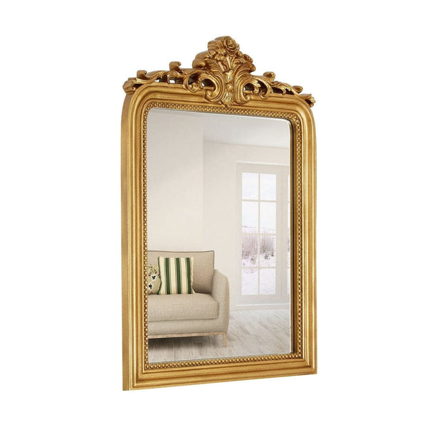 Top Gold Baroque Wall Mirror-Hamilton Hills-RoomDividersNow