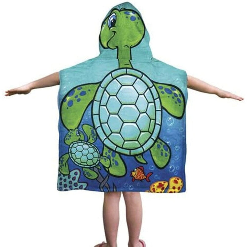 Turtle Super Soft Plush Cotton Hooded Towel Bath Beach Pool Poncho-Dawhud Direct-RoomDividersNow