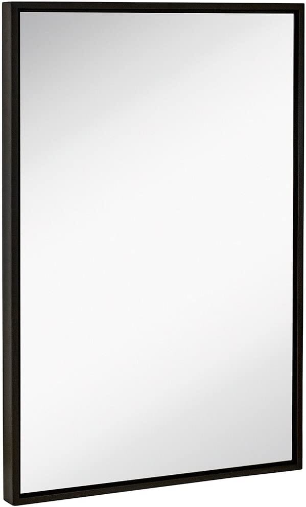 Large Modern Black Frame Wall Mirror 24" x 36"