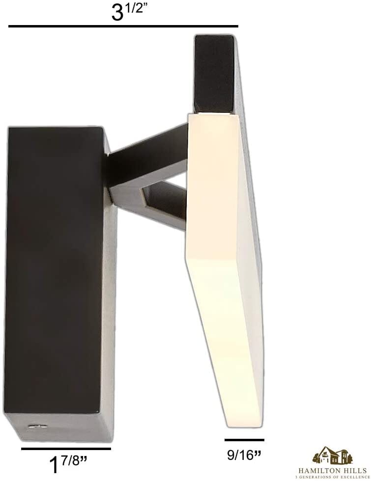 24" Black Blade LED Vanity Light for Sink and Mirror