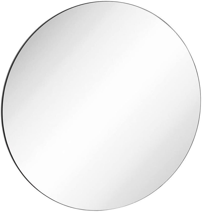 Black Circular Wall Mirror
