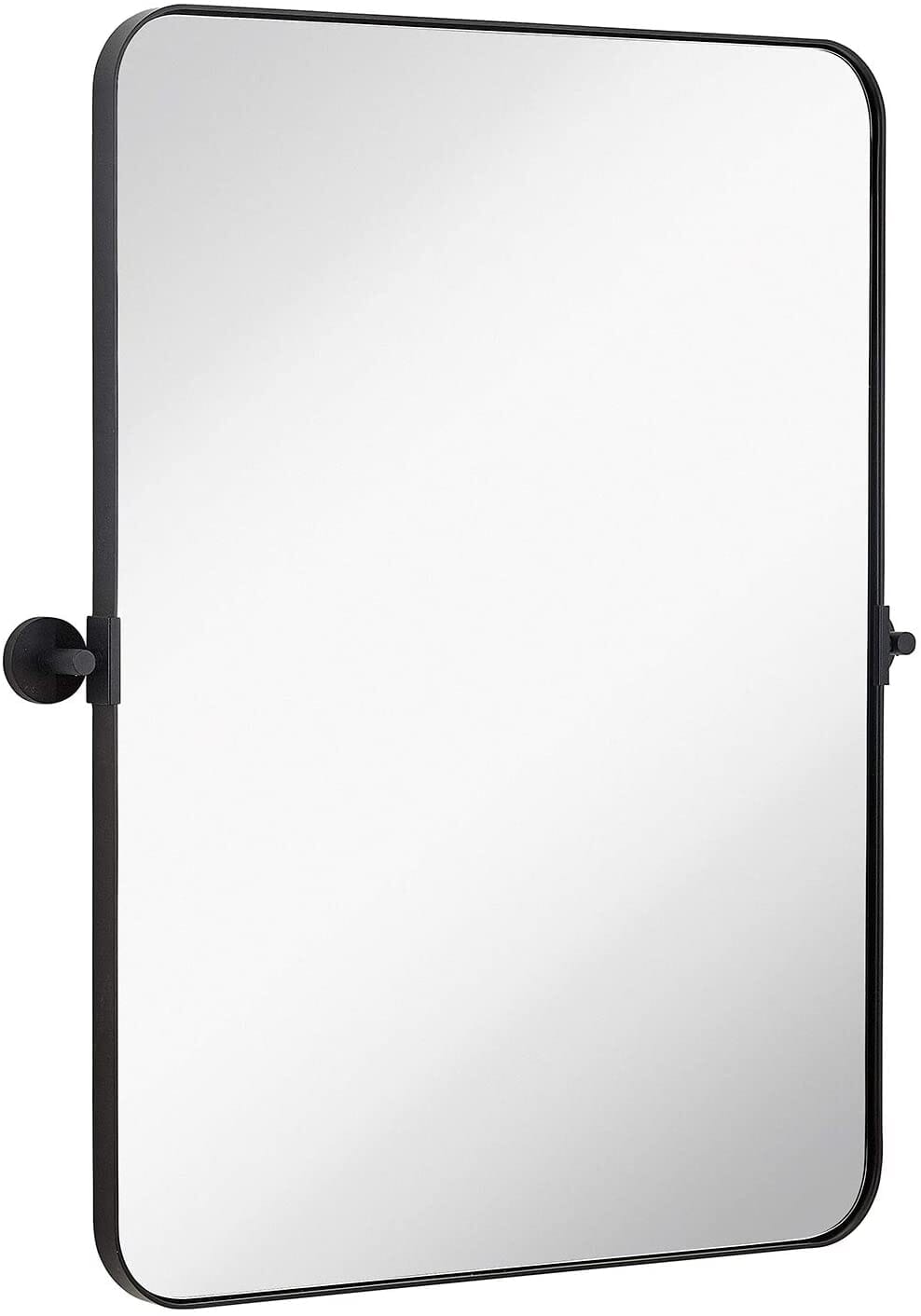 Round Pivot Mirror with Adjustable Wall Mount