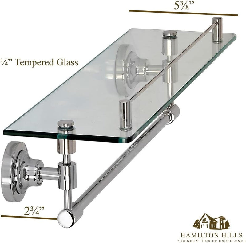 Chrome Glass Shelf