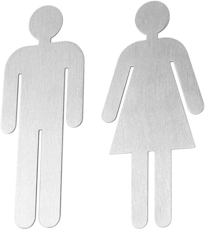 Toilet Door Sign Set for Women and Men