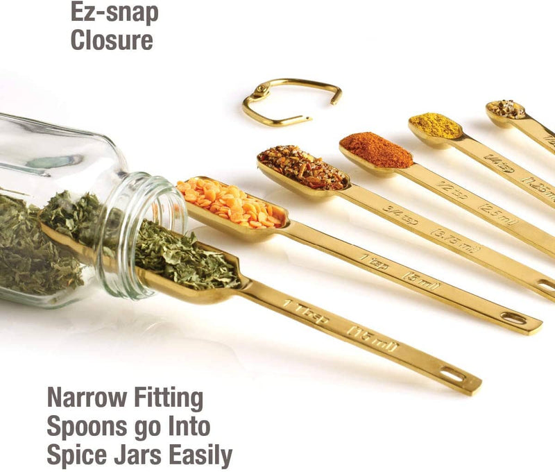 Gold Measuring Spoons Set