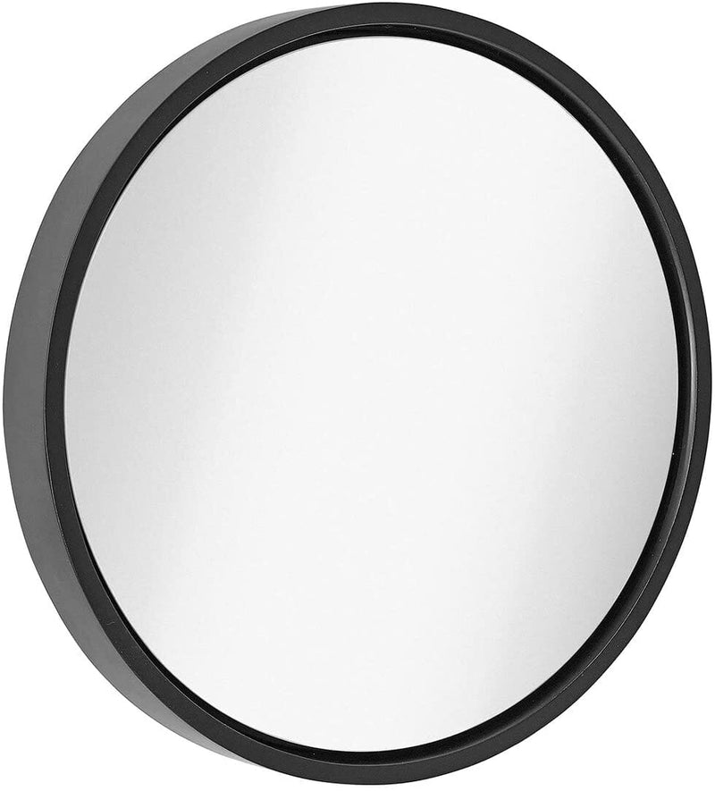 18" Black Circle Wall Mirror