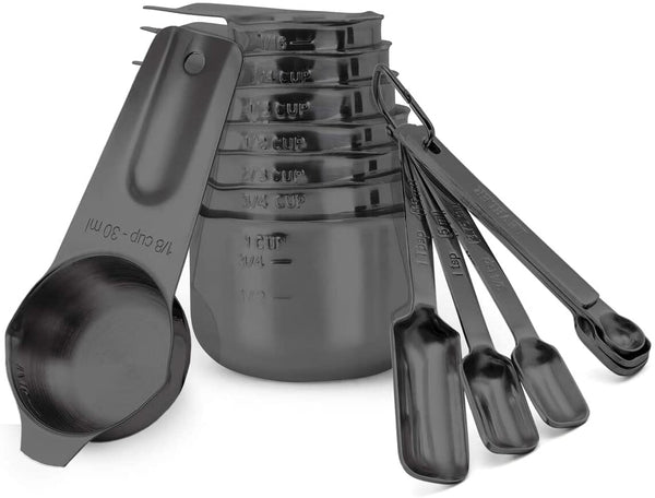 Black Measuring Cups & Spoons Set