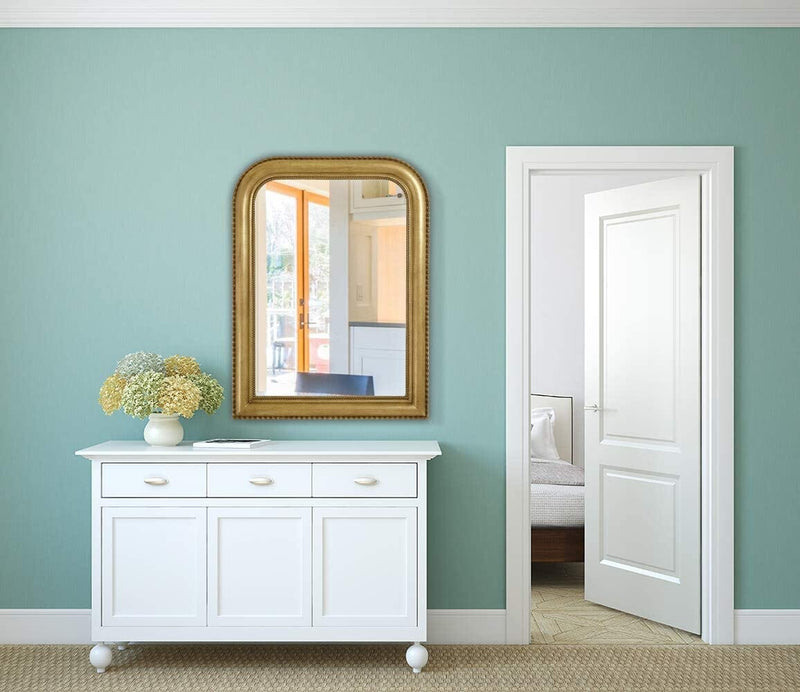 Clean Large Modern Gold Leaf Frame Wall Mirror 30 x 40 – Hamilton Hills
