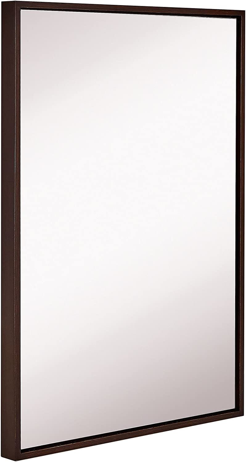 Modern Wenge Frame Wall Mirror