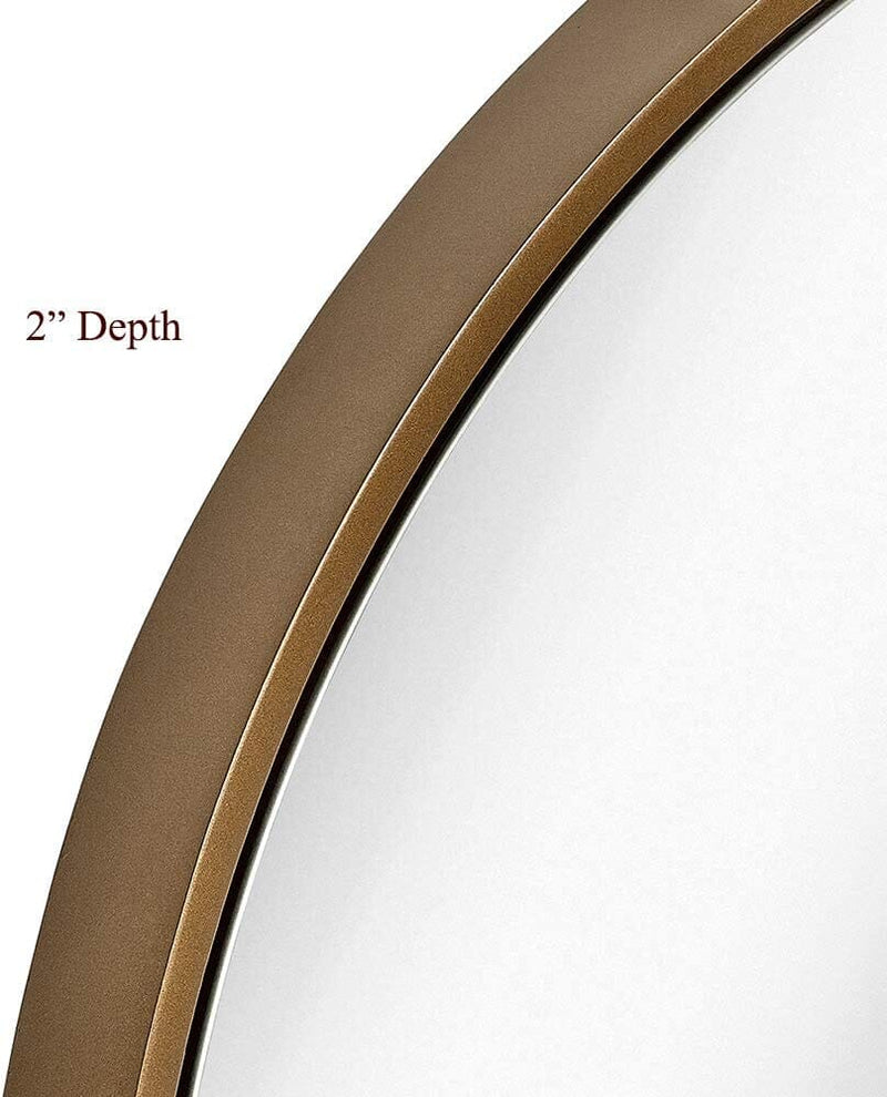 32-Inch Copper Circle Wall Mirror