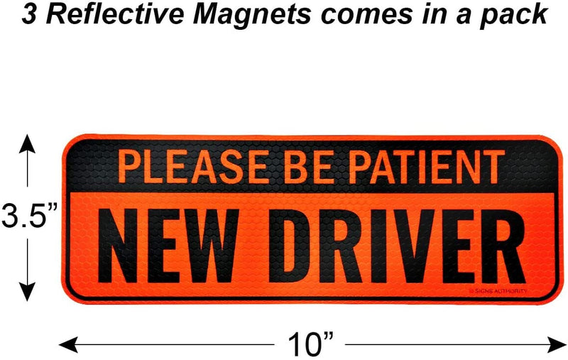Reflective Student Driver Magnetic Sticker