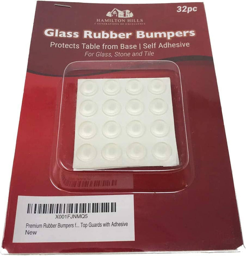 Self Stick Rubber Bumpers for Glass, Stone, Tile, and Drawers