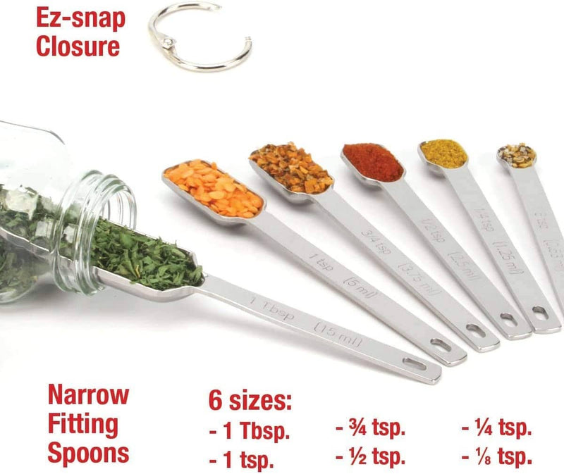 7-Piece Measuring Spoons Set with Bonus Leveler