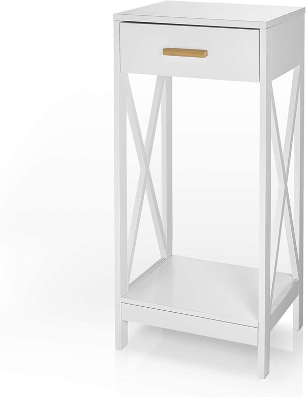 Modern Side Table with Drawer Storage
