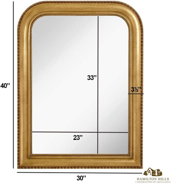 Gold Framed Wall Mirror 40" x 30"