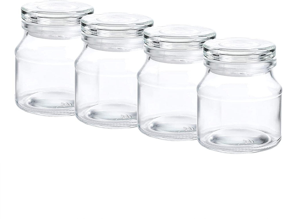 2 Pcs Airtight Jars With Airtight Lids Glass Terrarium Small