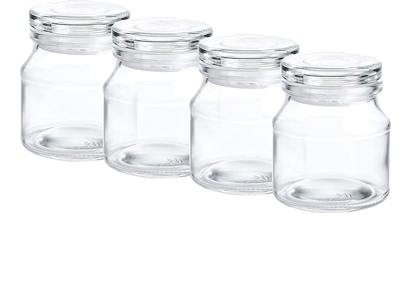 4.5oz Mini Glass Jars with Airtight Lids - Durable & Heat
