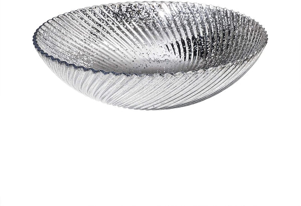 11.4 Inches Antique Mercury Glass Decorative Bowl, Ideal for Wedding or Special Occasion