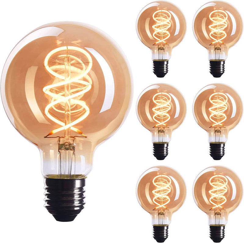 Dimmable Incandescent Bulbs - Pack of 6 E26 Base