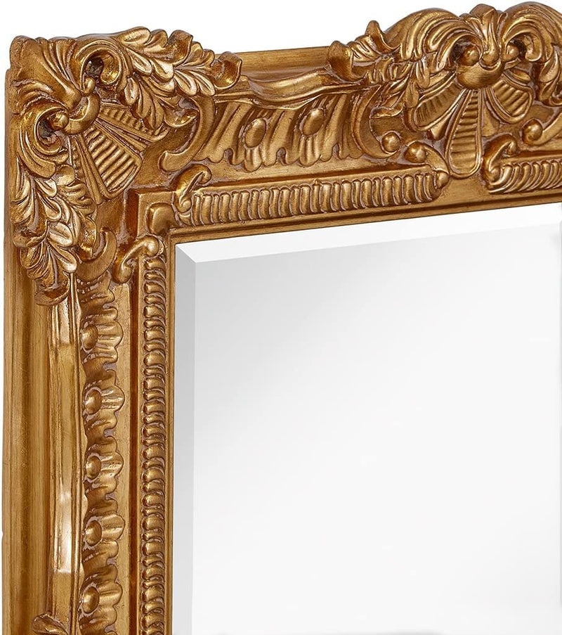 White Baroque Vintage Wall Mirror