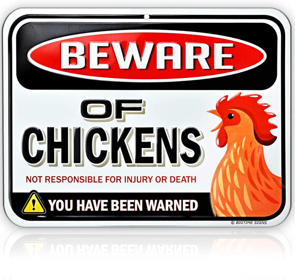 Chicken Warning Sign
