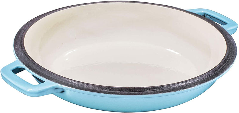 5-Quart Enameled Cast Iron Dutch Oven with Skillet Lid