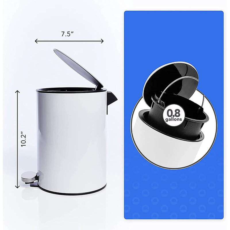 Stainless Steel Mini Step Trash Can