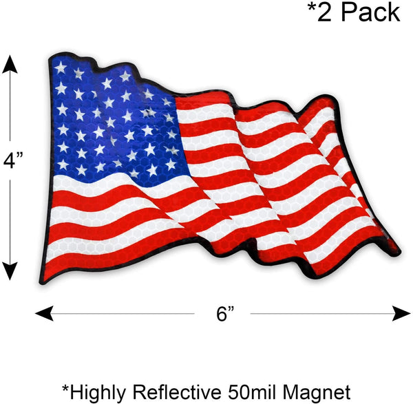 USA Flag Car Magnets