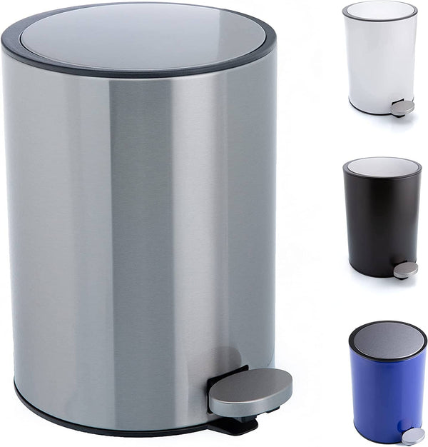 Softclose Stainless Steel Bathroom Trash Can