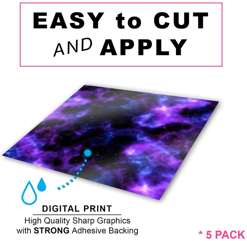 Galaxy Space Patterned Vinyl Sheets