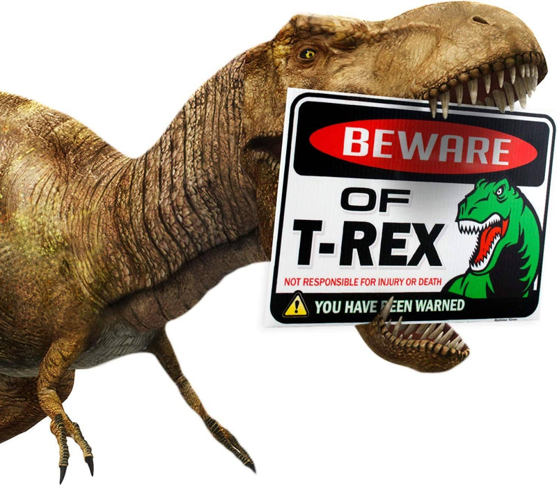 Dino Danger: T Rex Sign - 9" x 12"