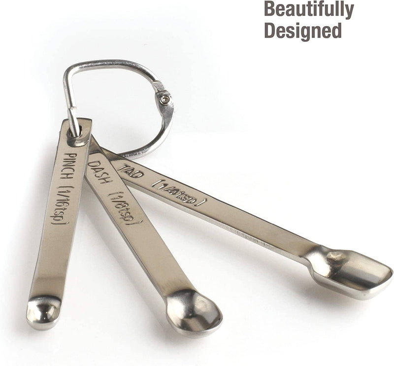 2LB Depot 3-Piece Measuring Spoons Set - Unique & Fun Chrome Stainless  Steel – RoomDividersNow