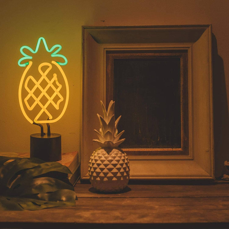 Large Pineapple Neon Desk Light
