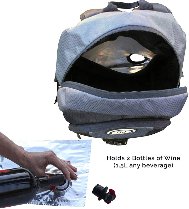Fashionable Insulated Backpack with Leakproof Drinks Compartment