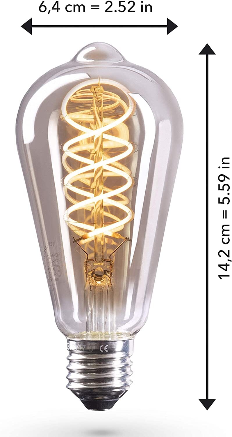 Dimmable Smoke Glass Edison Bulb Set