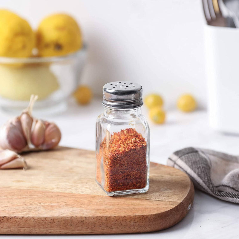 Glass Salt And Pepper Shakers | Kitchen Set | 6-Piece Pack | Best For Kitchen, Restauran