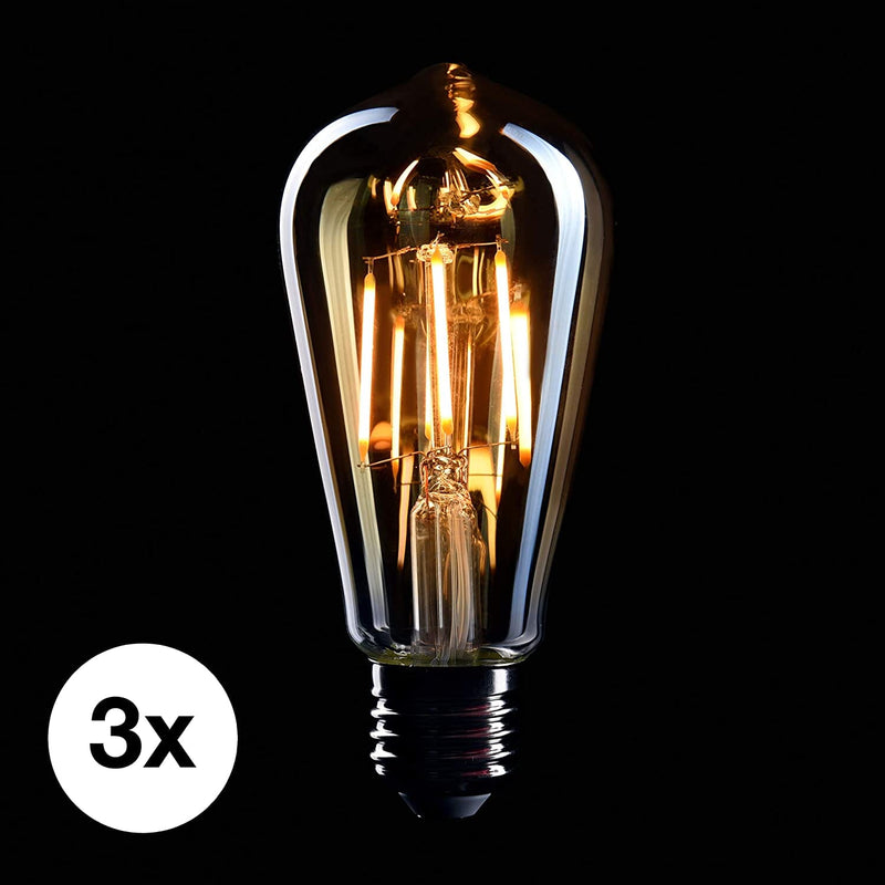 6-Pack Dimmable 4W Warm White Edison Bulb