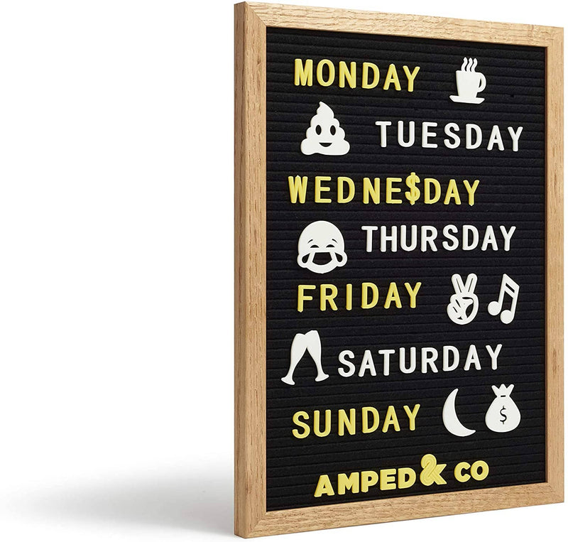 Felt Letter Board with 460 Letters and Emojis