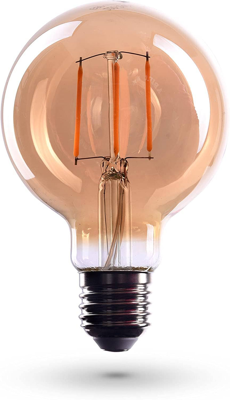 3-Pack Dimmable Edison Bulb, 4W Warm White, Antique Filament