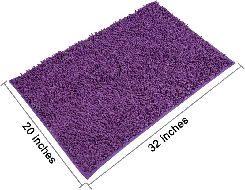 Microfiber Purple Bath Rug - 32" x 20"