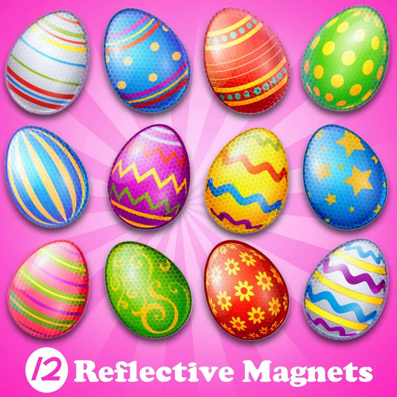 Reflective Easter Eggs Magnet Set
