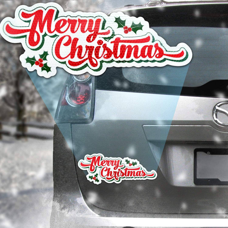 Reflective Nativity Car Magnet - Merry Christmas