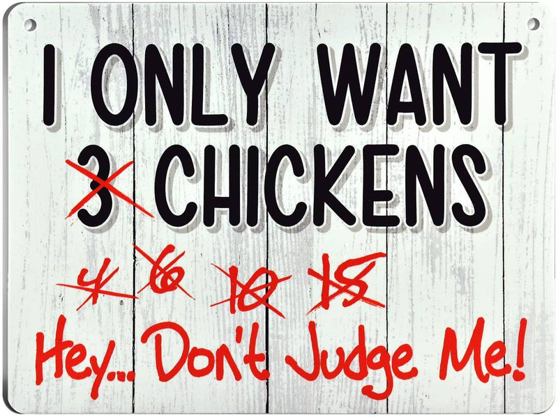 I only want chickens Funny Chicken Coop Sign