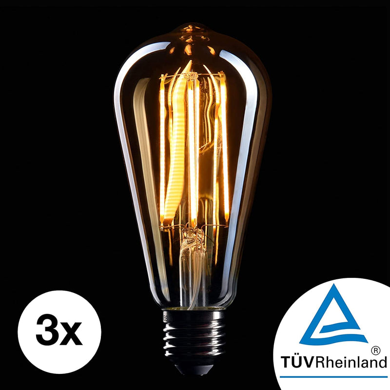 6-Pack Dimmable Warm White Edison Bulbs