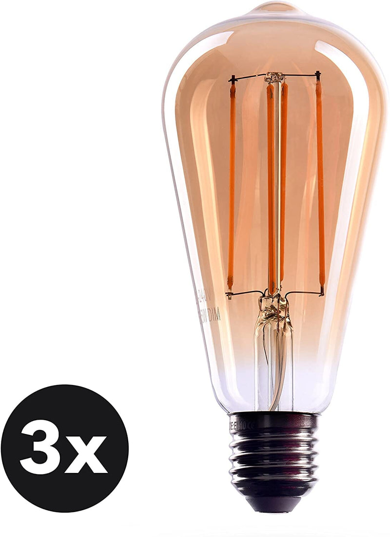 6-Pack Dimmable Warm White Edison Bulbs