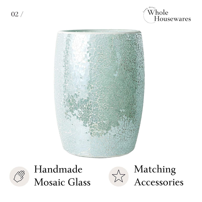 Bathroom Wastebasket | Mosaic Glass Decoration | Bathroom DCor | Bathroom Accessory