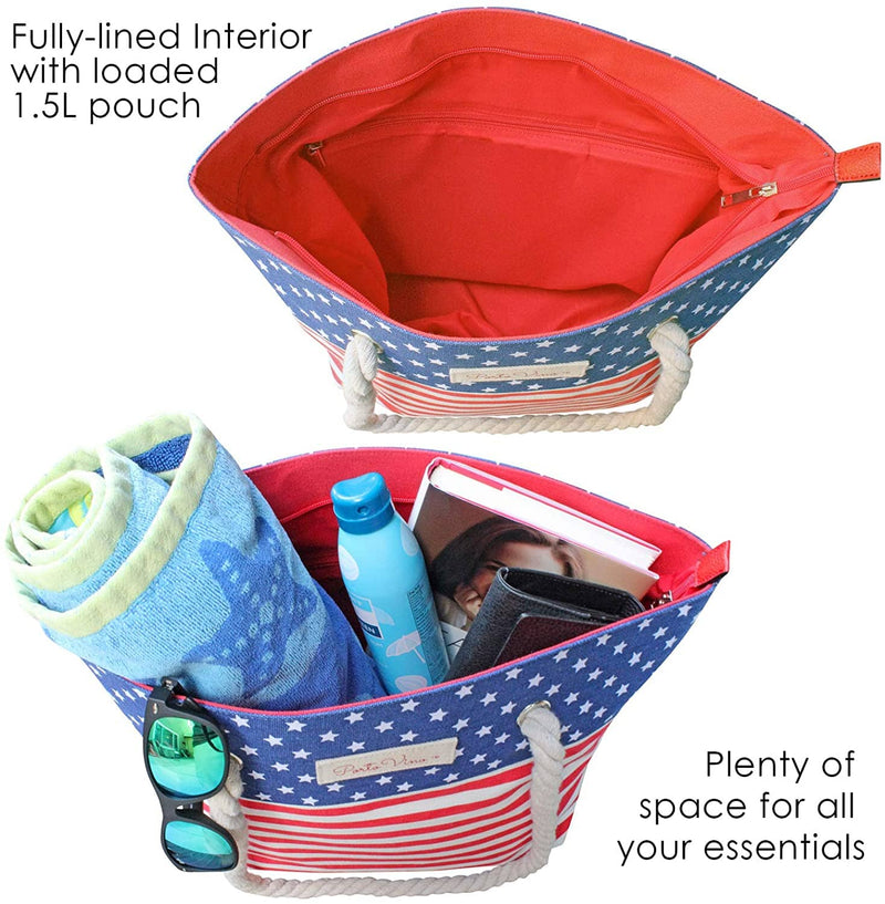 Beach Wine Purse - Hidden, Leakproof & Insulated Compartment