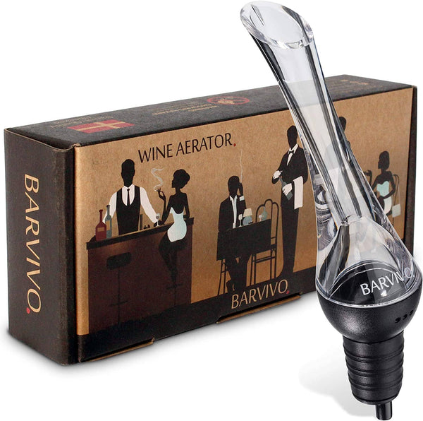 Wine Aerator Pourer By   Enhance Your Red Wine 3 Fold Effortlessly With This