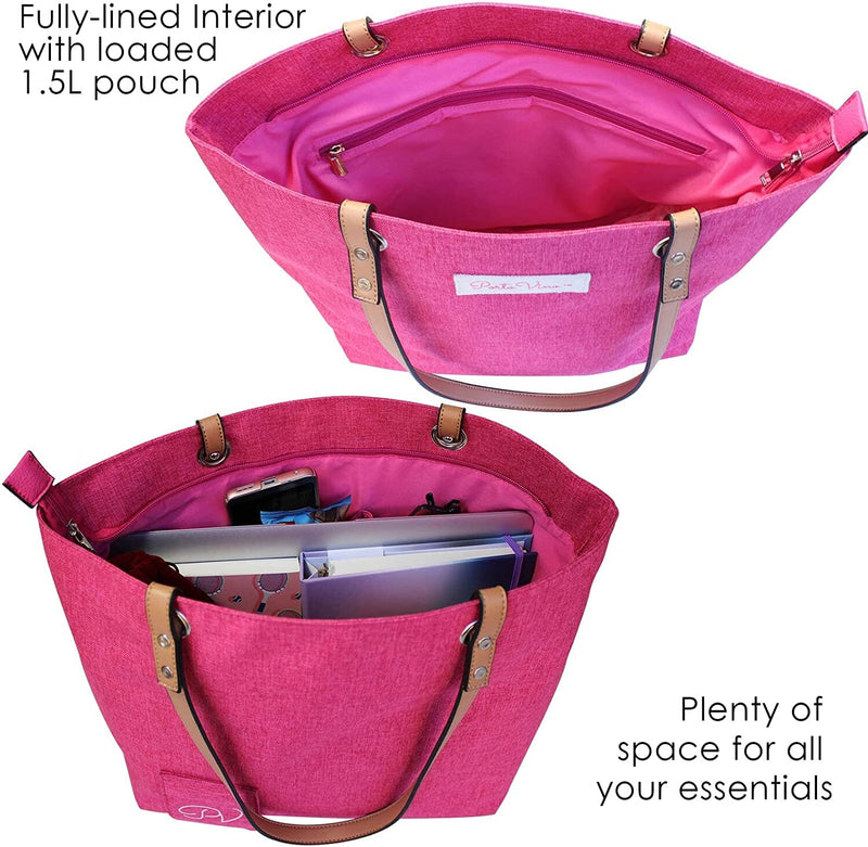 Beach City Wine Tote - Hidden, Leakproof & Insulated