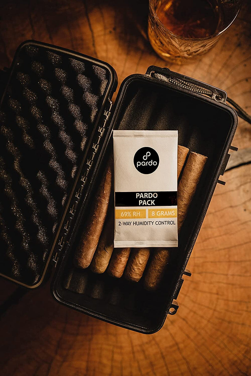 Resealable 2-Way Humidity Control for Fresh Cigars